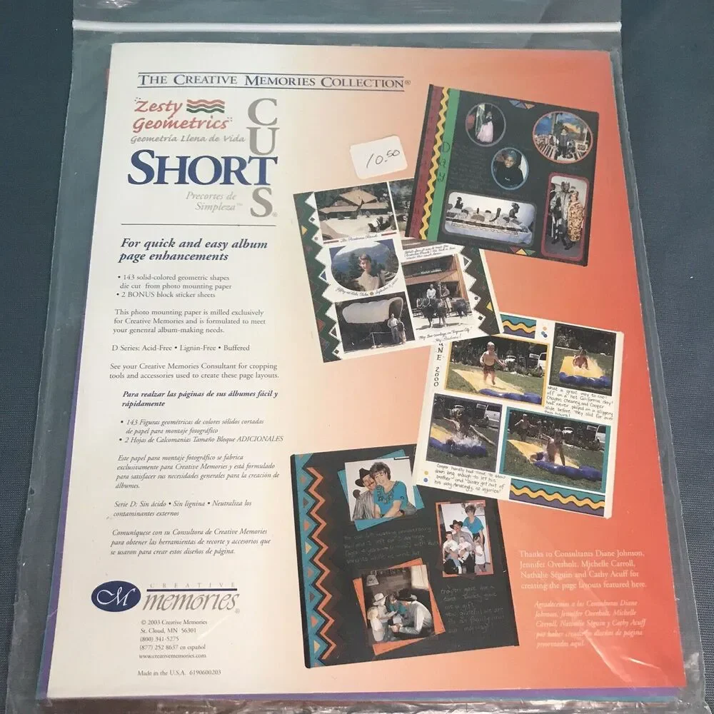 Creative‎ Memories Rick Rack, Sassy, Zesty Geometric Shortcuts Lot